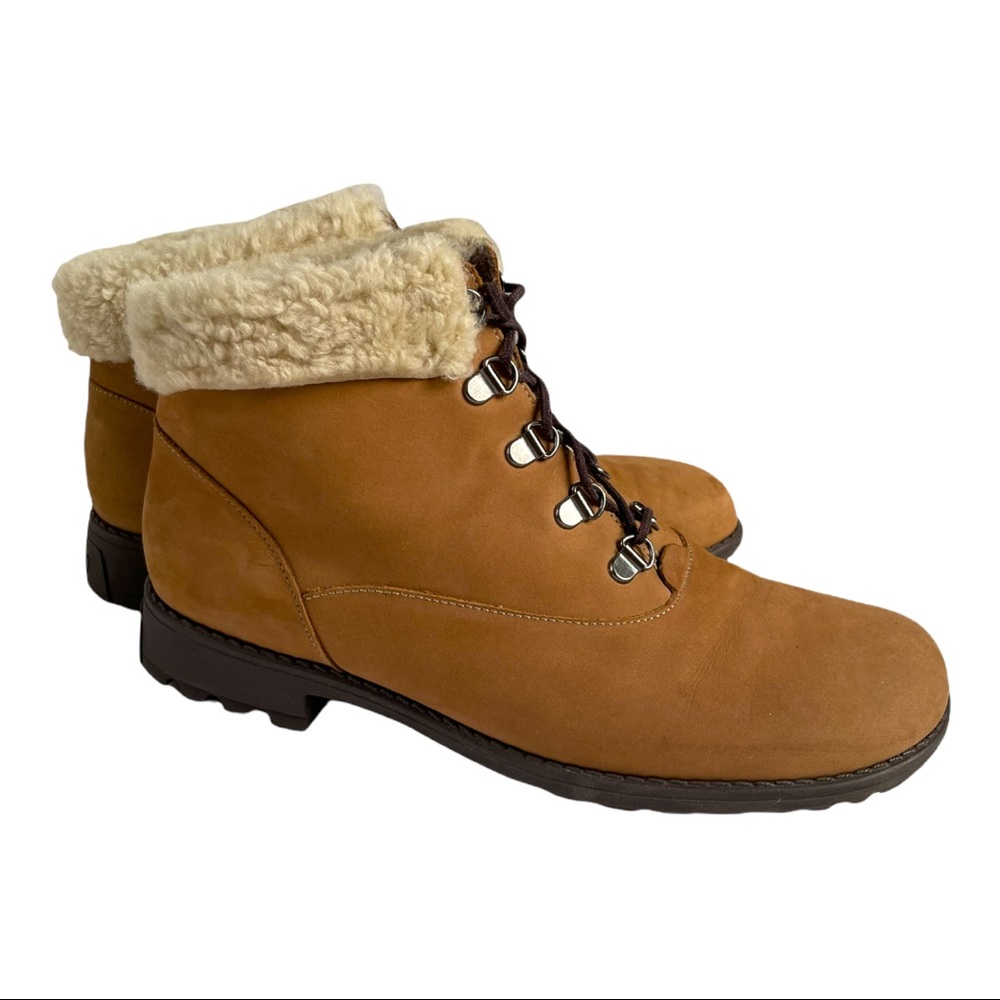 Munro American Suede Shearling Boots